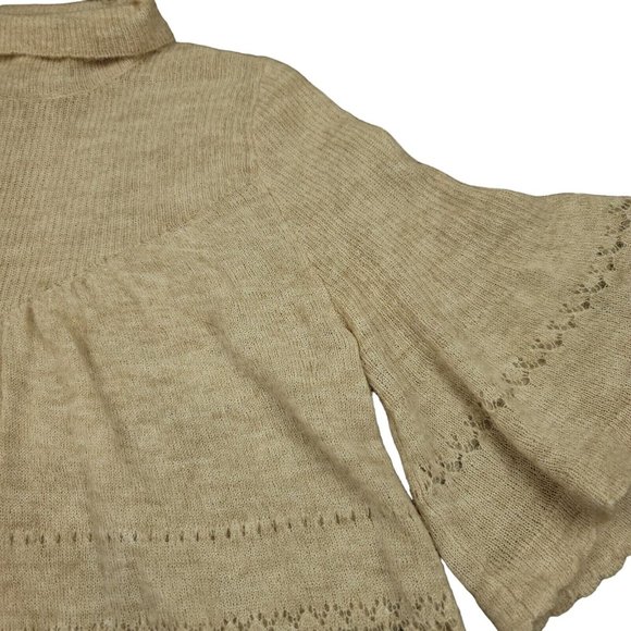 Anthropologie Feather Bone Womens SP Blouse Merino Wool Baby‎ Alpaca Blend - Picture 6 of 10